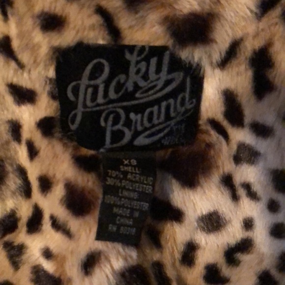 Lucky Brand leopard faux fur coat - Picture 6 of 9
